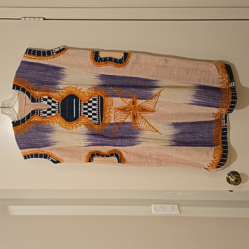 Handwoven Ethiopian tribal dress sz L